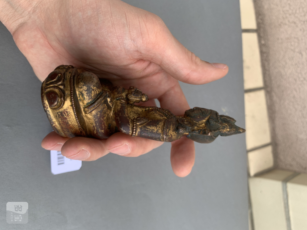 A GILT-BRONZE FIGURE OF AMITAYUS - 图7